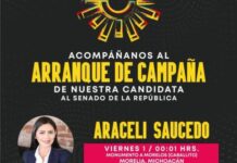Invita PRD Michoacán al arranque de campaña de Araceli Saucedo, rumbo al Senado