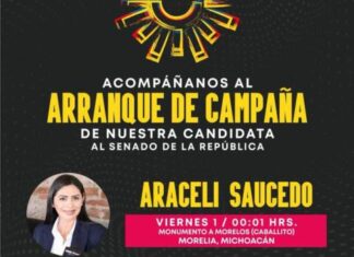 Invita PRD Michoacán al arranque de campaña de Araceli Saucedo, rumbo al Senado