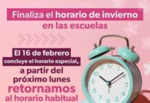 TERMINA HORARIO INVERNAL DE ENTRADA A LAS ESCUELAS: SEE