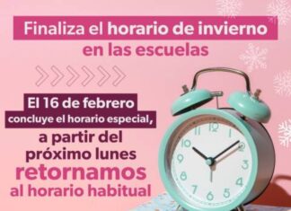 TERMINA HORARIO INVERNAL DE ENTRADA A LAS ESCUELAS: SEE