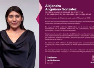 DESIGNA BEDOLLA A ALEJANDRA ANGUIANO COMO NUEVA TITULAR DE LA SEIMUJER