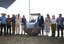 ALFONSO MARTÍNEZ COLOCA LA PRIMERA PIEDRA DEL PARQUE AGROLOGÍSTICO DE MORELIA