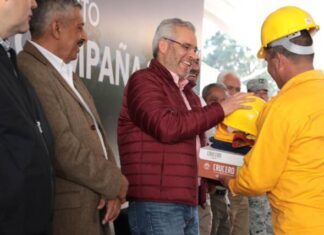 CON ENTREGA DE EQUIPAMIENTO, ARRANCA BEDOLLA CAMPAÑA CONTRA INCENDIOS 2024