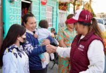 Seguiremos haciendo equipo para llevar bienestar a las familias de Zacapu: Mónica Valdez