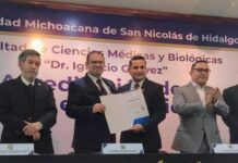 Licenciatura en Nutrición Humana de la UMSNH recibe constancia de acreditación de calidad