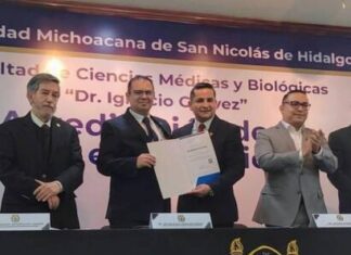 Licenciatura en Nutrición Humana de la UMSNH recibe constancia de acreditación de calidad