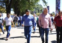 Nacho Campos y Alfredo Ramírez entregan rehabilitación de la avenida San Francisco