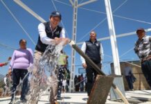 Con nuevo sistema hídrico en comunidad rural, Alfonso Martínez garantiza abasto de agua