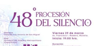 GOBIERNO DE MORELIA ANUNCIA CIERRE DE VIALIDADES POR PROCESIÓN DEL SILENCIO