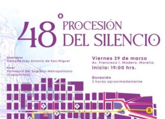 GOBIERNO DE MORELIA ANUNCIA CIERRE DE VIALIDADES POR PROCESIÓN DEL SILENCIO