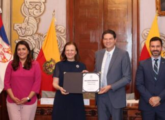 AYUNTAMIENTO DE MORELIA DISTINGUE A EMBAJADORA DE SERBIA COMO HUÉSPED DISTINGUIDA