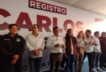 ANTE EL IEM SE REGISTRA TORRES PIÑA COMO CANDIDATO DE MORENA