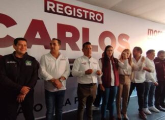 ANTE EL IEM SE REGISTRA TORRES PIÑA COMO CANDIDATO DE MORENA