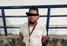 DETIENEN A POLICÍA AUXILIAR POR ASALTO A PARTICULARES; UTILIZÓ SU ARMA DE CARGO