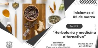 En puerta taller de Herbolaria y Medicina Preventiva en IMMUJERIS