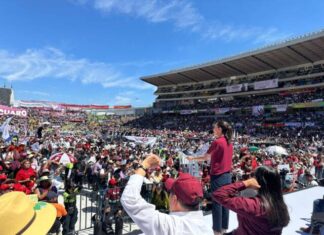 Sheinbaum llena el Estadio Morelos; más de 50 mil personas manifiestan su apoyo: Morena Michoacán
