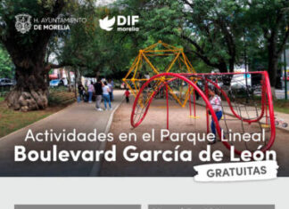 DIF Morelia invita a actividades culturales, educativas y recreativas en el Parque Lineal del Boulevard