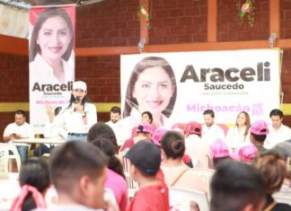 Araceli Saucedo compromete combate a la corrupción y recuperar programas sociales durante su visita en Juárez