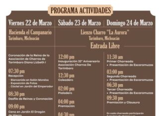 ASOCIACIÓN DE CHARROS DE TARÍMBARO CELEBRARÁ SU 32 ANIVERSARIO