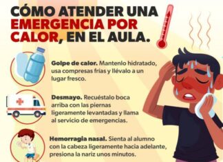¿QUÉ HACER EN CASO DE EMERGENCIA EN EL AULA POR EL CALOR?