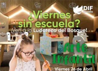DIF MORELIA INVITA AL TALLER DE ARTE INFANTIL ESTE «VIERNES DE CONSEJO TÉCNICO»