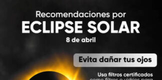Ayuntamiento de Morelia emite recomendaciones para disfrutar eclipse solar