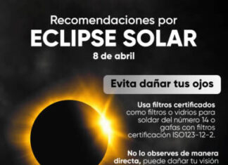 Ayuntamiento de Morelia emite recomendaciones para disfrutar eclipse solar