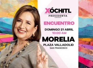 Este domingo, Xóchitl Gálvez en Michoacán