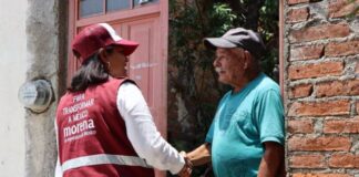 Casa por casa llevamos la esperanza de la 4T; Erendira Isauro