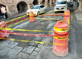 Emite ayuntamiento de Morelia alerta Vial por cierre temporal de calle Valladolid