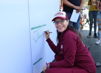 Firma Carolina Rangel compromiso por una movilidad inclusiva en Michoacán