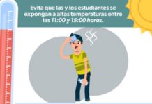 SSM RECOMIENDA EVITAR ESTE HORARIO PARA ACTIVIDADES AL AIRE LIBRE EN ESCUELAS