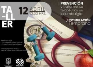 CONVOCA IMCUFIDE A CLÍNICAS DE LUMBALGIA Y ESTIMULACIÓN TEMPRANA