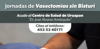 SSM ANUNCIA VASECTOMÍAS GRATUITAS SIN BISTURÍ EN URUAPAN