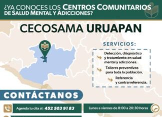 SSM ATIENDE EN URUAPAN ADICCIONES Y TEMAS DE SALUD MENTAL
