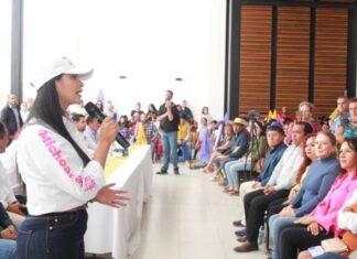 En Michoacán como en México, ya se respira el futuro de paz y desarrollo que está por llegar: Araceli Saucedo