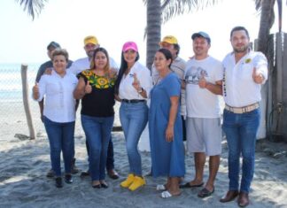 En la Costa michoacana la fuerza y el corazón están por el rescate de México, por eso ¡vamos a ganar!: Araceli Saucedo