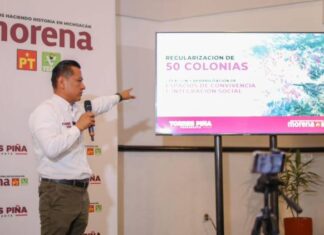 Carlos Torres Piña promete regularización de 50 colonias de Morelia
