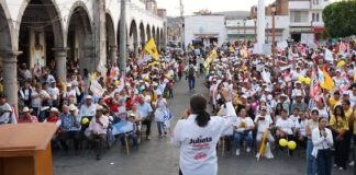 En Angamacutiro vamos a ganar con Paula Jaramillo y sumaremos por la salud y el campo: Julieta Gallardo