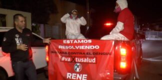 GESTIONA RENÉ VALENCIA FUMIGACIONES CONTRA EL DENGUE EN MORELIA