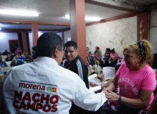 UNIÓN DE COMERCIANTES EMILIANO ZAPATA RECONOCE TRABAJO DE NACHO CAMPOS