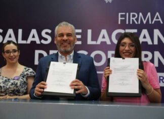 FIRMAN CONVENIO PARA HABILITAR LACTARIOS EN DEPENDENCIAS DE MICHOACÁN