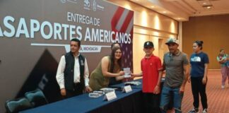 RECIBEN 68 MICHOACANOS, PASAPORTE AMERICANO