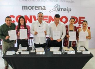 RENOVACIÓN DE CONVENIO CON IMAIP FORTALECERÁ CAPACITACIÓN Y TRANSPARENCIA: MORENA