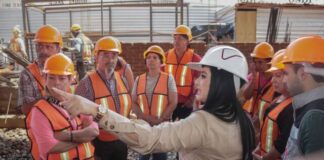 Gladyz Butanda supervisa avances del Mercado Municipal de Pátzcuaro
