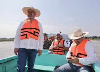 Bedolla supervisa trabajos para recuperación de Lago de Pátzcuaro