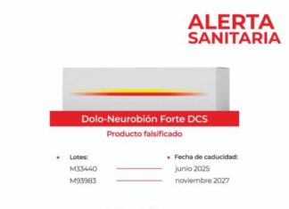 Alertan sobre falsificación y robo de medicamento Dolo-Neurobión Forte