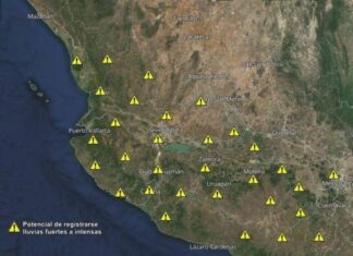 Alerta Coordinación Municipal de Protección Civil y Bomberos de Morelia por lluvias este lunes