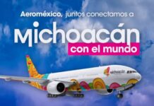 REGRESA EL VUELO DEL AICM DE AEROMÉXICO A MORELIA