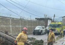 BRIGADAS INTERMUNICIPALES ATIENDEN INCIDENCIAS POR LLUVIAS DE ESTE MIÉRCOLES